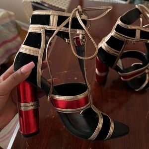 RETRO PLATFORM/CHUNKY HEELS (RARE) - CATHERINE MALANDRINO